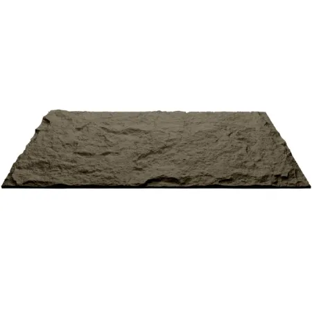 10 Pannelli da Parete Decorativi PU 3D Effetto Pietra Grigio Ossidiana