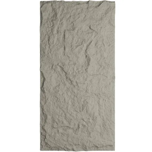 Set 10 Pannelli 3D Effetto Pietra Grigio Cemento Decorativi da Parete