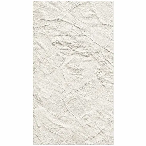 Pannelli Murali PVC Effetto Pietra Bianco Leccese 6 Pezzi 120x60 cm