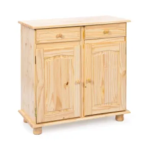 Mobile Credenza Pino 2 Ante 2 Cassetti Buffet Dispensa Soggiorno Cucina Rustico | BricoShop24