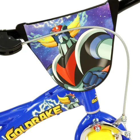 Bicicletta per Bambini Goldrake 12" Blu Rotelle Borraccia Gomme EVA