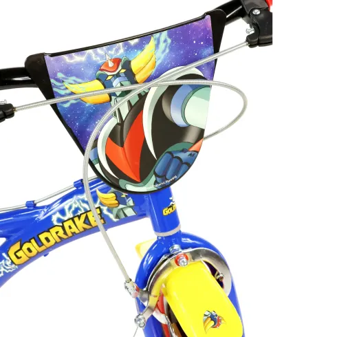 Bici per Bambini 16 Pollici Goldrake Blu Bicicletta Rotelle Borraccia