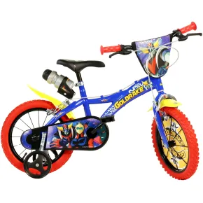 Bici per Bambini 16 Pollici Goldrake Blu Bicicletta Rotelle Borraccia