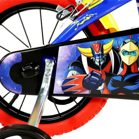 Bici per Bambini 16 Pollici Goldrake Blu Bicicletta Rotelle Borraccia