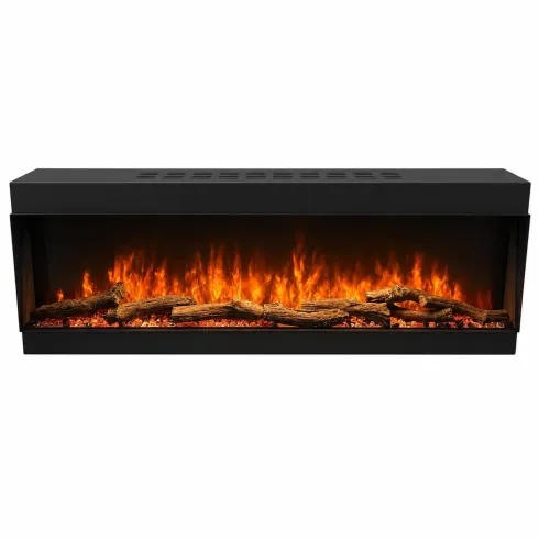 Camino Elettrico da Incasso 127 cm LED RGB Wi-Fi 1500W con Telecomando