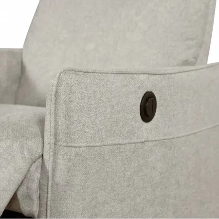 Poltrona Relax Elettrica Reclinabile Beige in Tessuto Camera Soggiorno