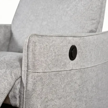 Poltrona Relax Elettrica Reclinabile in Tessuto Grigio Camera Soggiorno