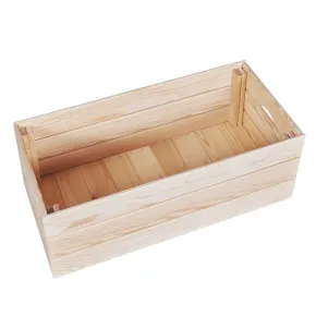 Scatola in Legno Organizzatore Frutta e Verdura Cassetta Impilabile 2