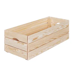 Scatola in Legno Organizzatore Frutta e Verdura Cassetta Impilabile