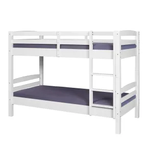 2 Letti Singoli a Doghe Castello 90x190 Bianco Pino Scala per Cameretta Bambini | BricoShop24